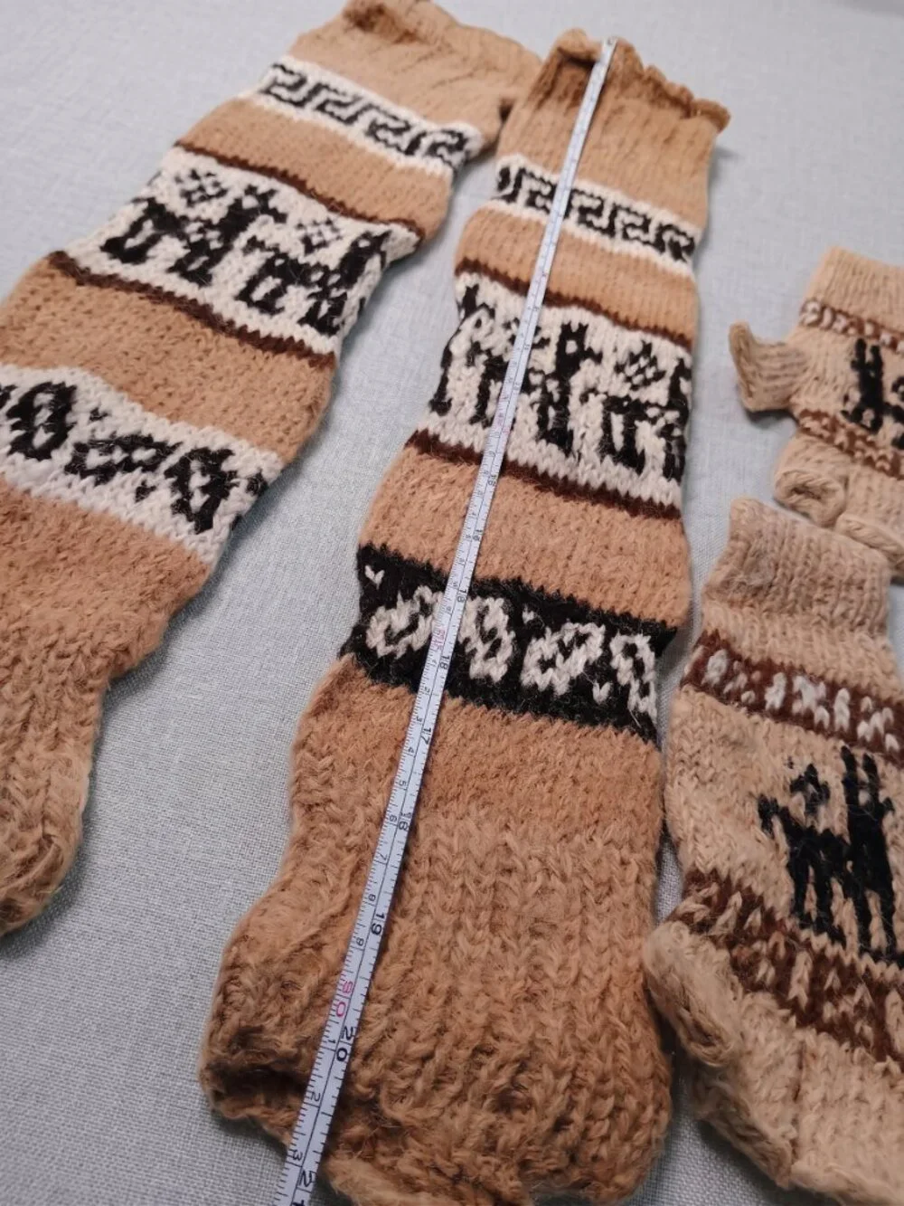 Alpaca Finger Warmer Gloves Set - Cusco Handcrafted